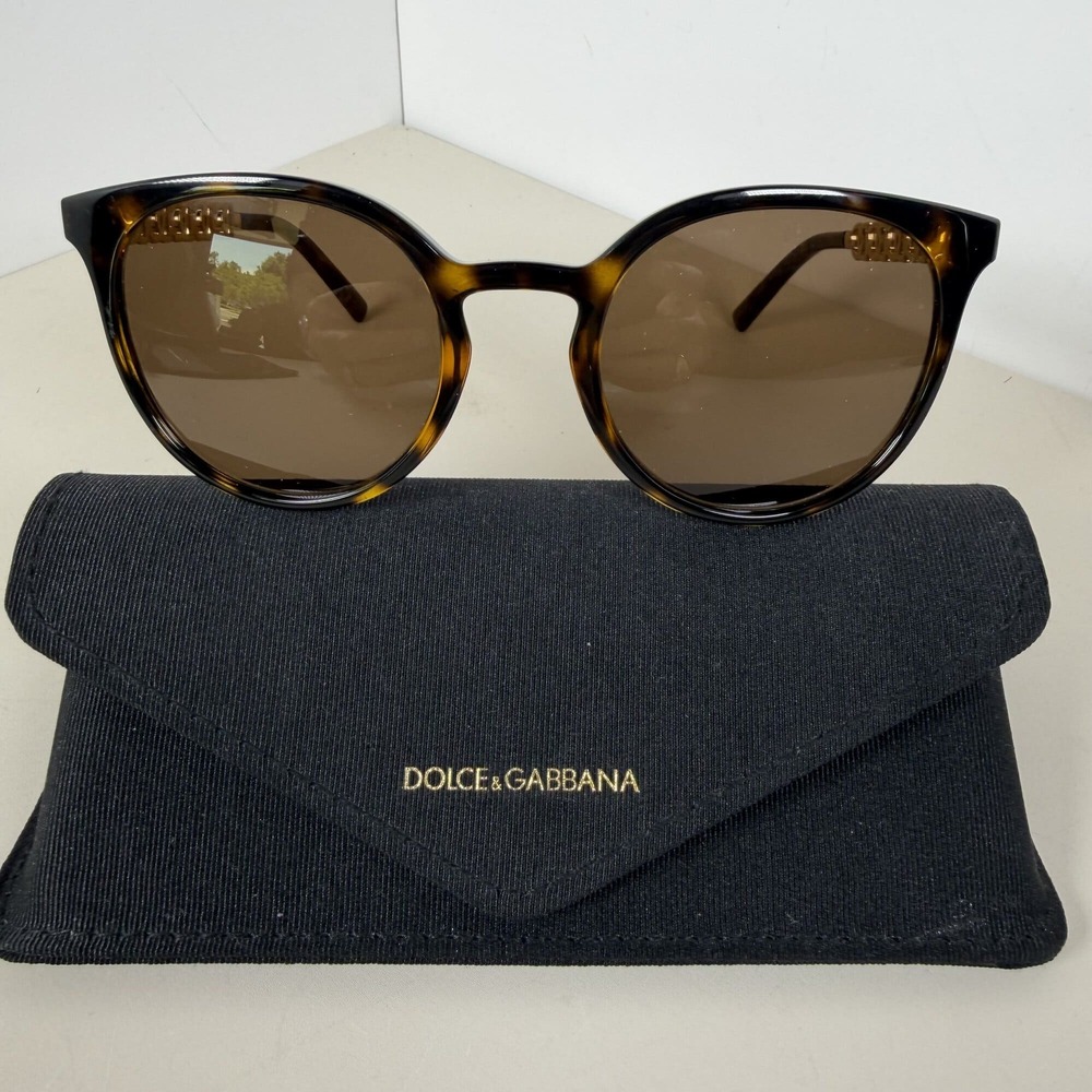 Dolce & Gabbana Havana Round Sunglasses (DG 6189-U)